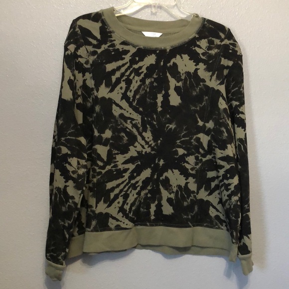 NEW Time and Tru sweatshirt Women's XL 16-18 camouflage abstract cozy shirt NWOT - Picture 1 of 11